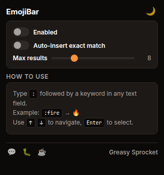 EmojiBar screenshot 1