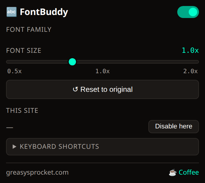 FontBuddy screenshot 1