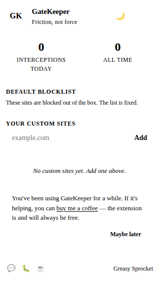 GateKeeper screenshot 1