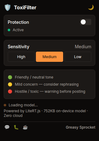 ToxiFilter screenshot 1