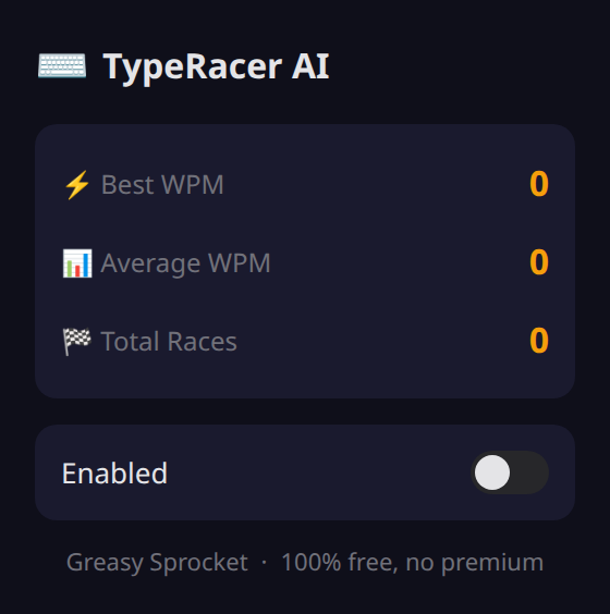 TypeRacer AI screenshot 2